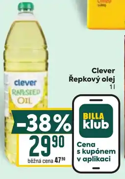 Billa Clever Řepkový olej nabídka