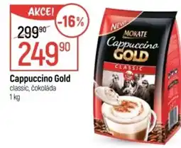 Globus Cappuccino Gold classic, čokoláda nabídka