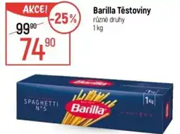 Globus Barilla Těstoviny nabídka