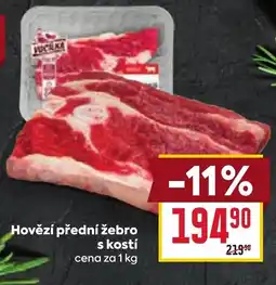 Billa Hovězí přední žebro s kostí nabídka