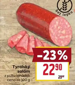 Billa Tyrolský salám nabídka