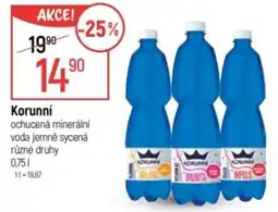 Globus Korunní ochucená minerální voda jemně sycená nabídka