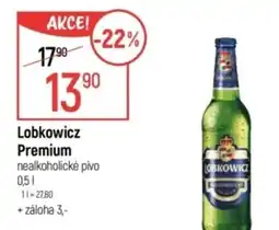 Globus Lobkowicz Premium nealkoholické pivo nabídka