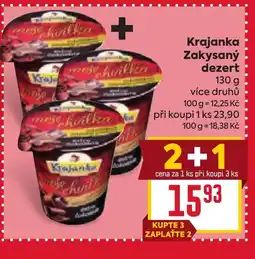 Billa Krajanka Zakysaný dezert 130 g nabídka