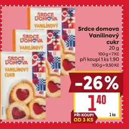 Billa Srdce domova Vanilinový cukr nabídka