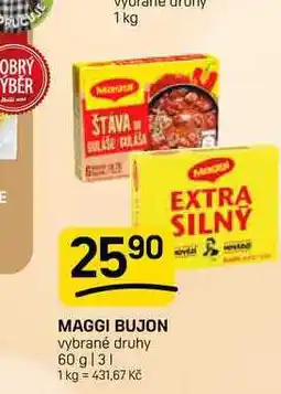 Flop MAGGI BUJON vybrané druhy nabídka