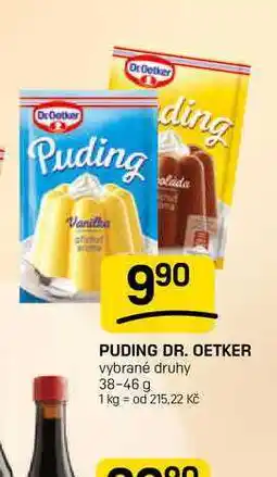 Flop PUDING DR. OETKER vybrané druhy nabídka