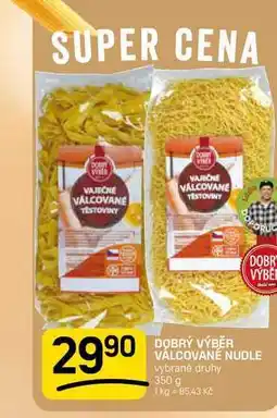 Flop DOBRÝ VÝBĚR VALCOVANÉ NUDLE vybrané druhy nabídka