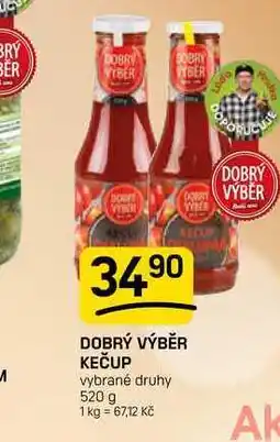 Flop DOBRÝ VÝBĚR KEČUP vybrané druhy nabídka