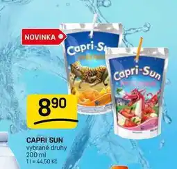 Flop CAPRI SUN vybrané druhy nabídka