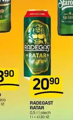 Flop RADEGAST RATAR 0,5l, plech nabídka