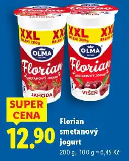 Lidl Olma Florian smetanový jogurt nabídka