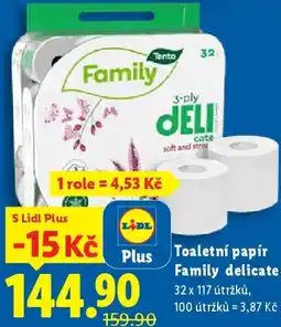 Lidl Toaletní papír Family delicate nabídka