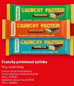 Lidl Crunchy proteinová tyčinka nabídka