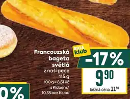 Billa Francouzská bageta světlá nabídka