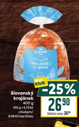 Billa Slovanský krajánek nabídka