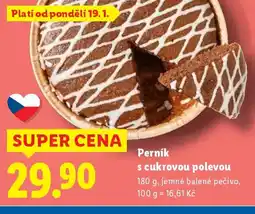 Lidl Perník s cukrovou polevou nabídka