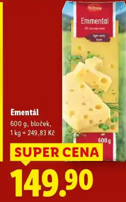 Lidl Ementál nabídka