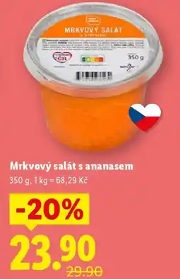 Lidl Mrkvový salát s ananasem nabídka