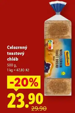 Lidl Celozrnný toastový chléb nabídka