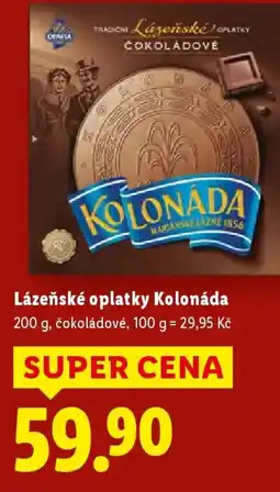 Lidl Lázeňské oplatky Kolonáda nabídka