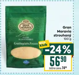 Billa Gran Moravia strouhaný nabídka