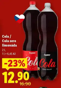 Lidl Cola/ Cola zero limonáda nabídka