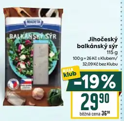 Billa MADETA Jihočeský balkánský sýr nabídka