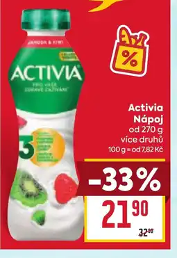 Billa Activia Nápoj nabídka