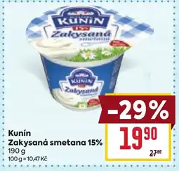 Billa Kunín Zakysaná smetana 15% nabídka
