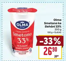 Billa OLMA Smetana ke šlehání 33% nabídka