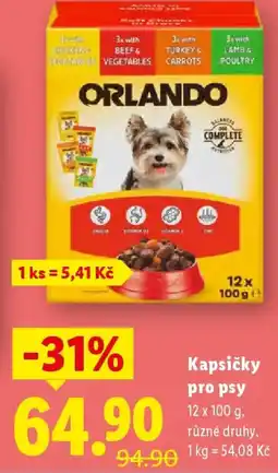 Lidl Kapsičky pro psy nabídka