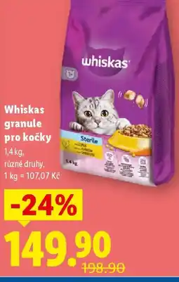 Lidl Whiskas granule pro kočky nabídka