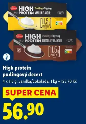 High protein pudingový dezert
