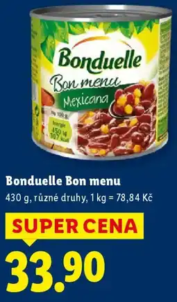 Lidl Bonduelle Bon menu nabídka