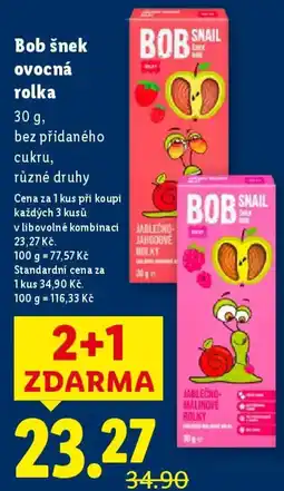 Lidl Bob šnek ovocná rolka nabídka