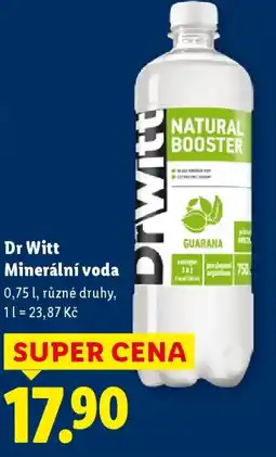 Lidl Dr Witt Minerální voda nabídka