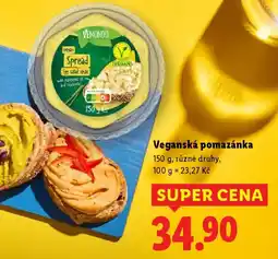 Lidl Veganská pomazánka nabídka
