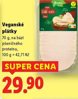 Lidl Veganské plátky nabídka