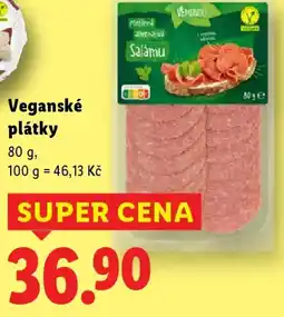 Lidl Veganské plátky nabídka