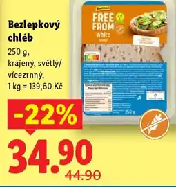 Lidl Bezlepkový chléb nabídka