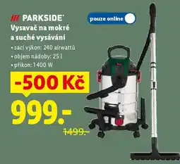 Lidl PARKSIDE Vysavač na mokré a suché vysávání nabídka