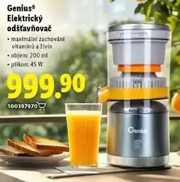 Lidl Genius Elektrický odšťavňovač nabídka