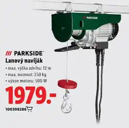 Lidl PARKSIDE Lanový naviják nabídka