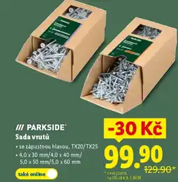 Lidl PARKSIDE Sada vrutů nabídka