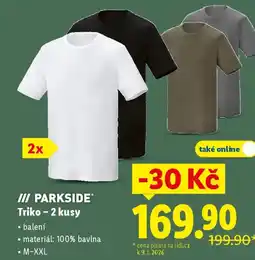 Lidl PARKSIDE® Triko - 2 kusy nabídka