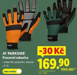 Lidl PARKSIDE Pracovní rukavice nabídka