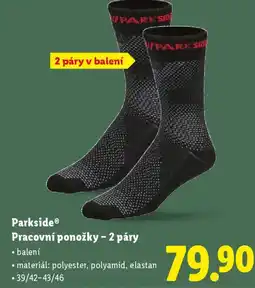 Lidl PARKSIDE Pracovní ponožky - 2 páry nabídka