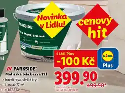Lidl PARKSIDE Malířská bílá barva nabídka