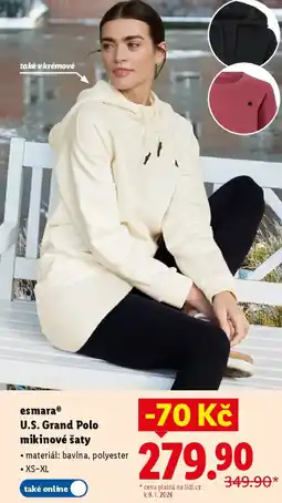 Lidl Esmara U.S. Grand Polo mikinové šaty nabídka